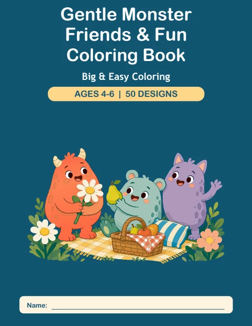 Gentle Monster Friends & Fun Coloring Book — book cover