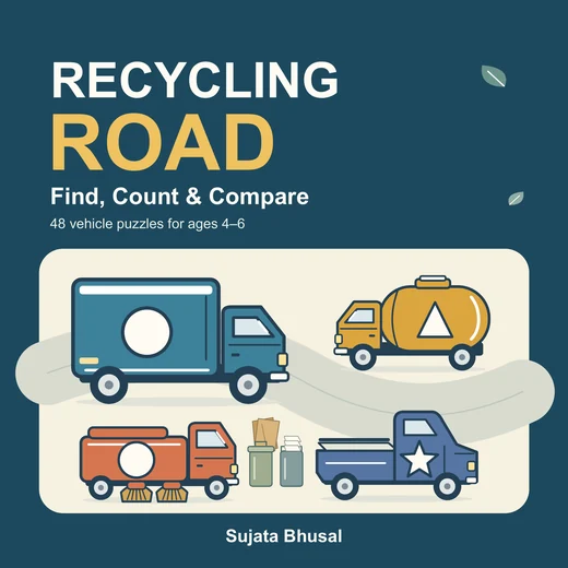 Recycling Road: Find, Count & Compare — book cover