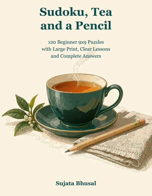 Sudoku, Tea and a Pencil — book cover